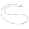 Labradorite Bead Strand Necklace 14KW 18" whole