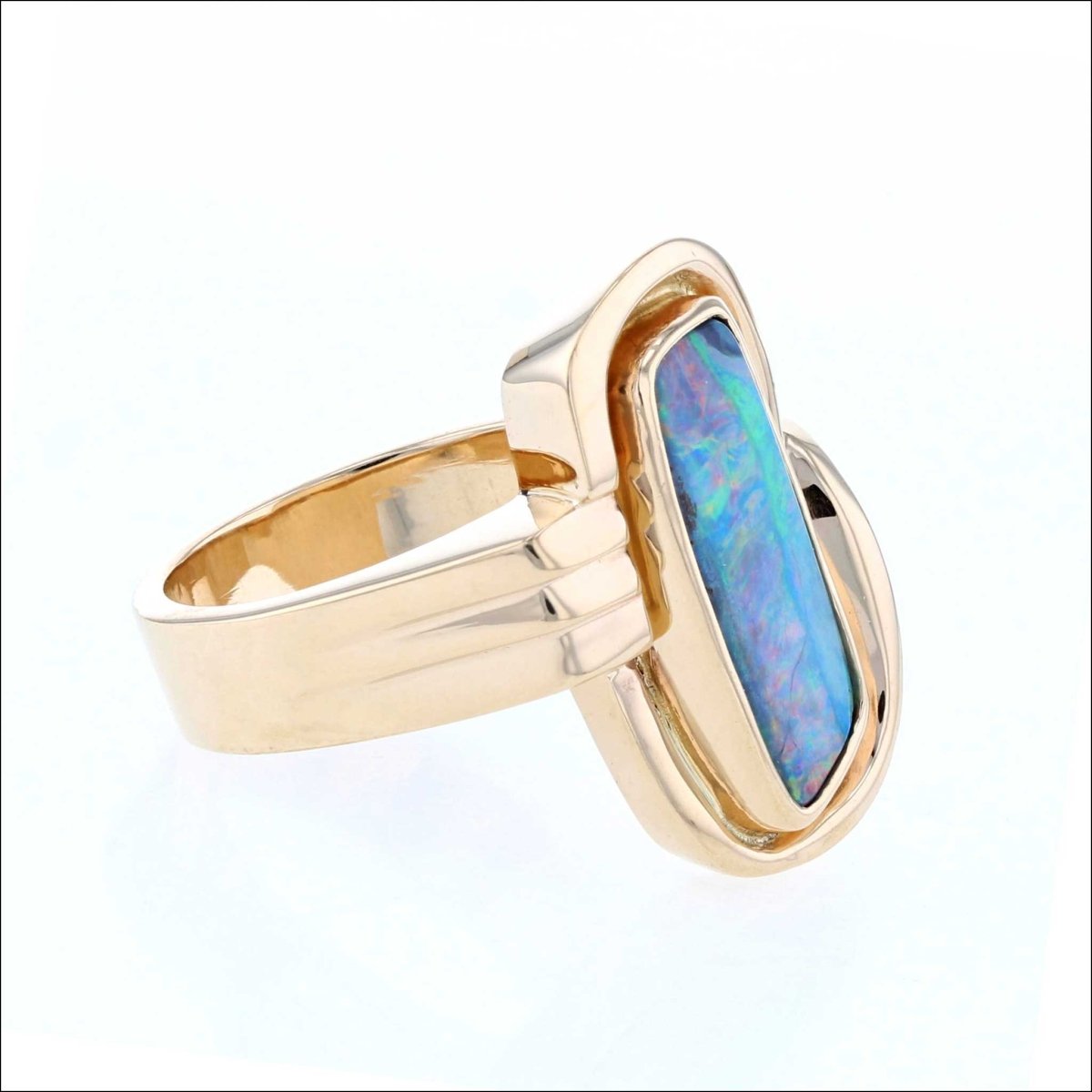 Boulder Opal Ring 14KY (Consignment) - JewelsmithRings