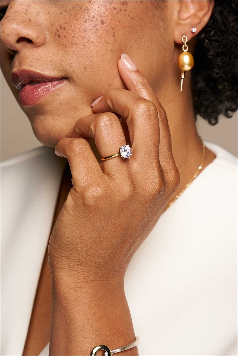 Diamond 2.08ct Solitaire Engagement Ring 18KY Plat - JewelsmithEngagement Rings