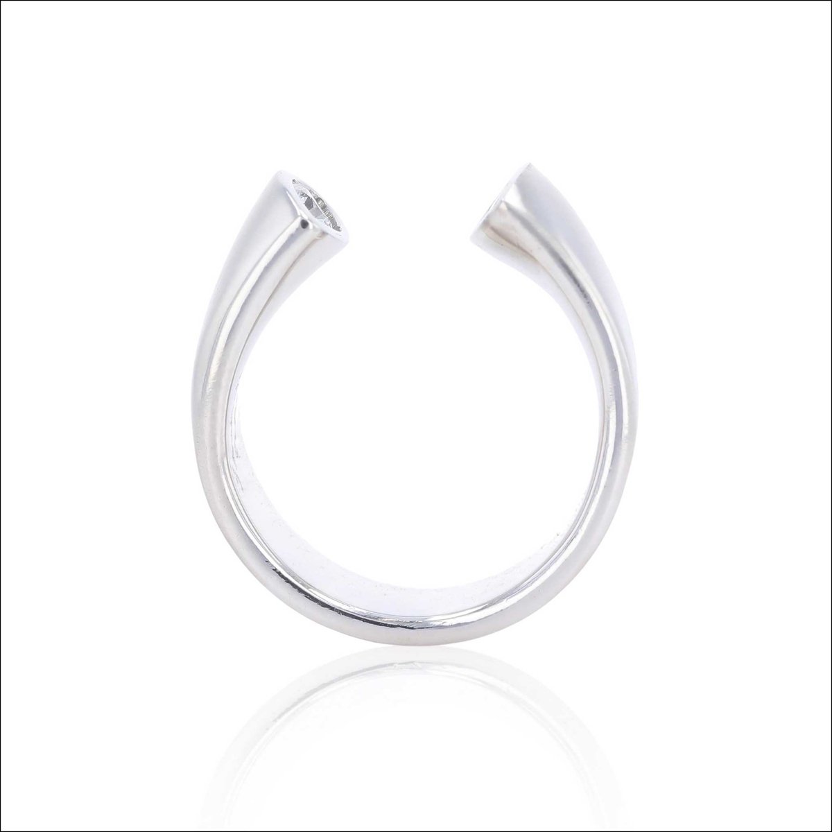 Diamond Hugging Ring Platinum - Jewelsmith - Durham NC - Handcrafted - Rings