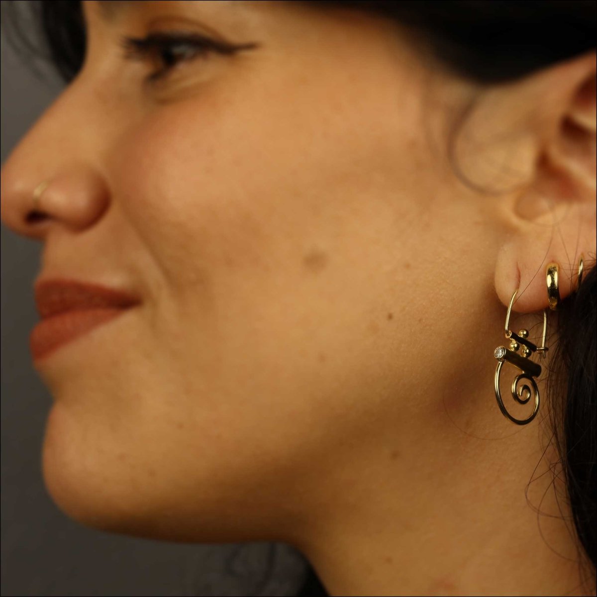 Diamond "Parts" Earrings 18KY - JewelsmithEarrings