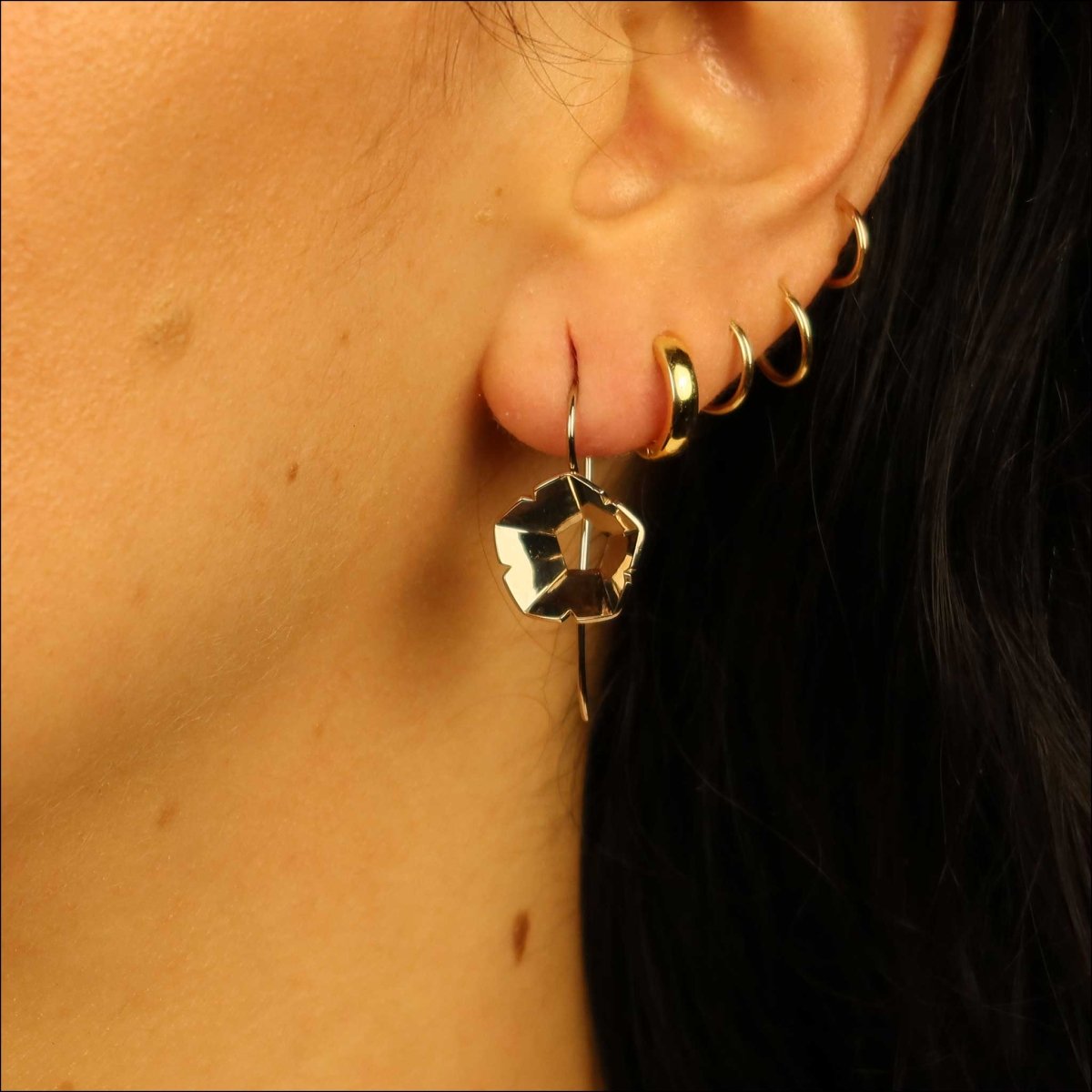 "Eno Collection" Mountain Laurel Earrings Sterling Silver - JewelsmithEarrings