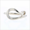 Forged Swirl Ring 14KW - JewelsmithRings