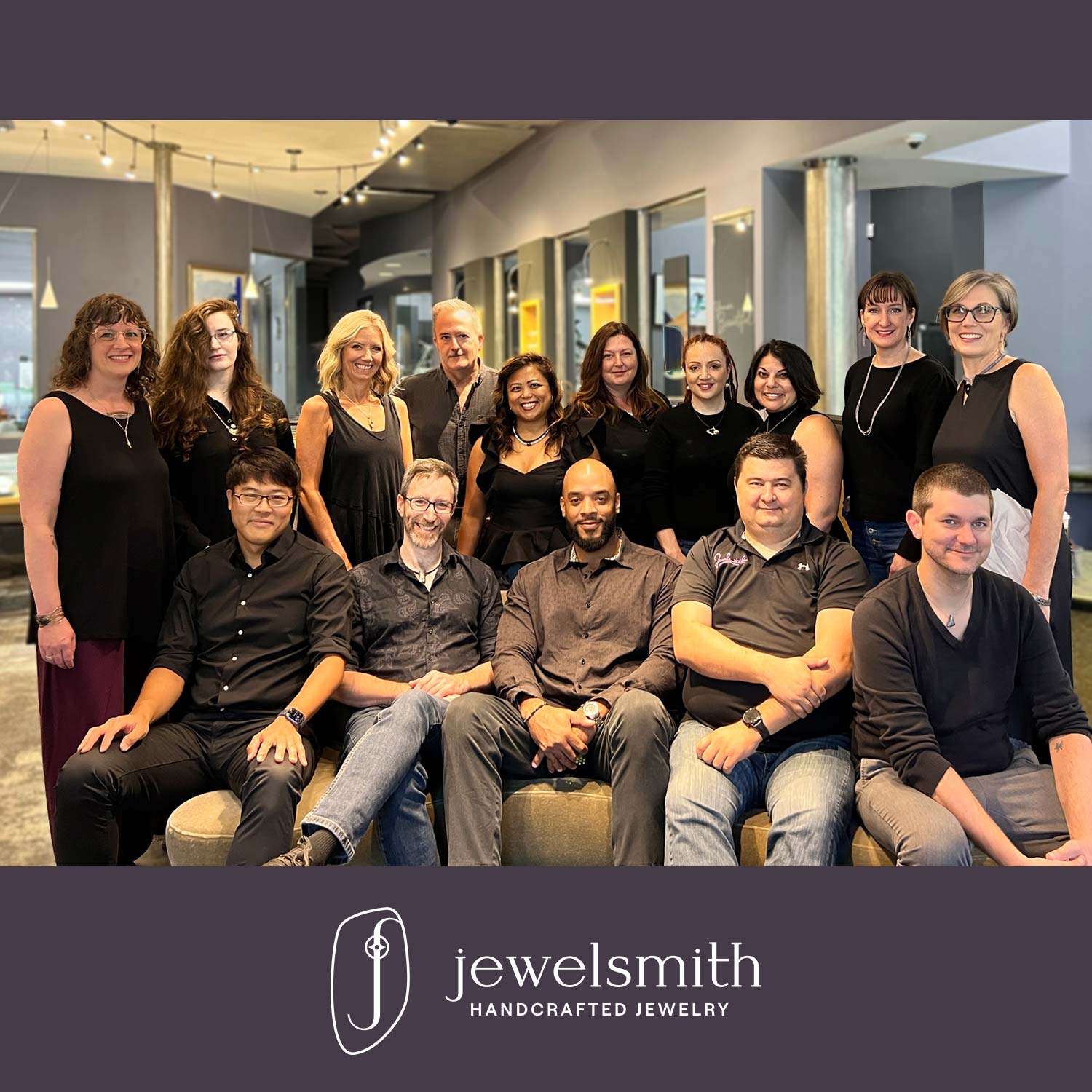 Group photo of jewelsmith team