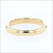 Half Round Comfort Fit Wedding Band 18KY (Consignment) - JewelsmithBands