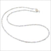 Labradorite Bead Strand Necklace 14KW 18" - JewelsmithNecklaces