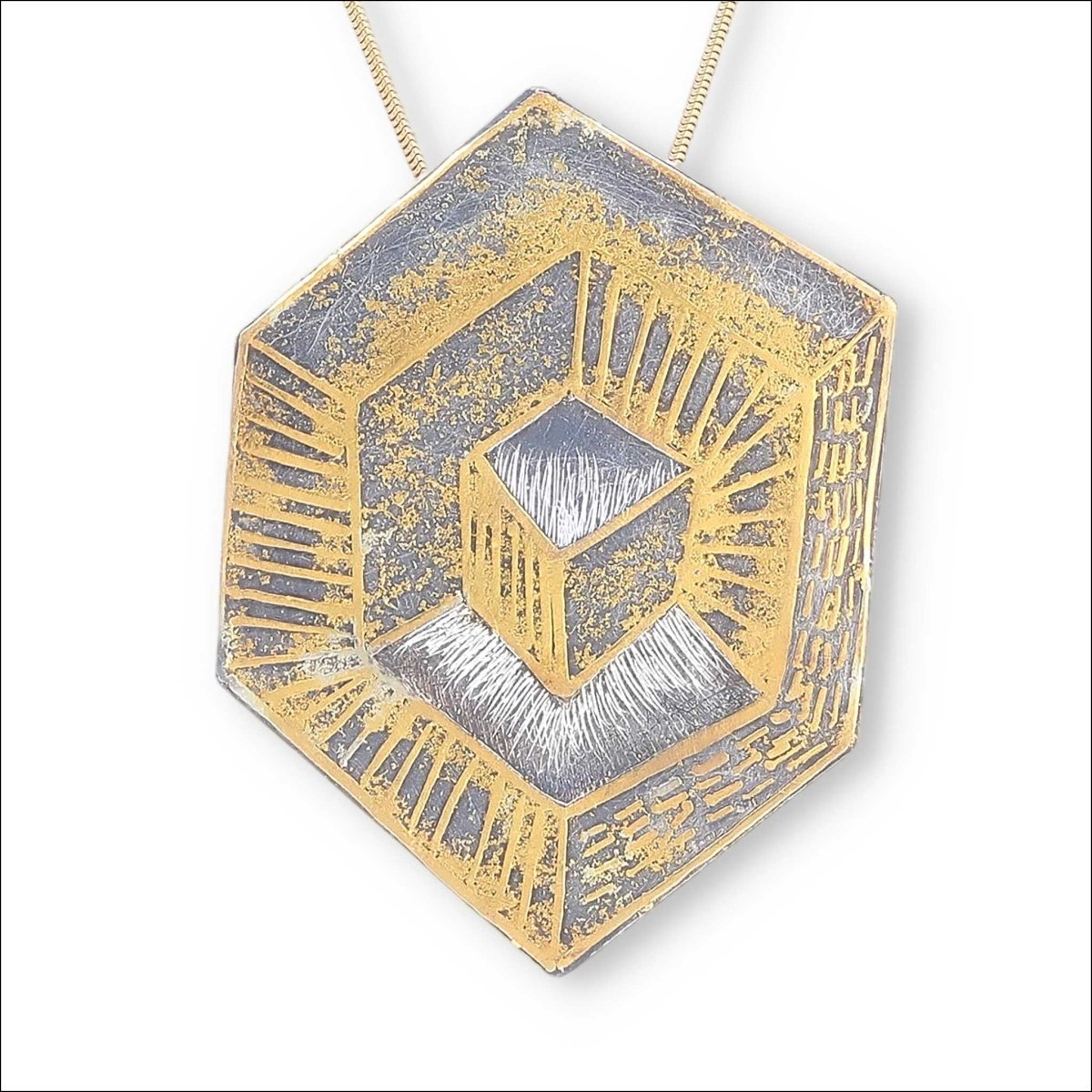 Mirage of Light Pendant Sterling Silver 24KY - JewelsmithPendants