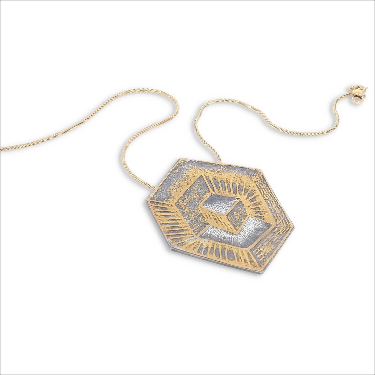 Mirage of Light Pendant Sterling Silver 24KY - JewelsmithPendants