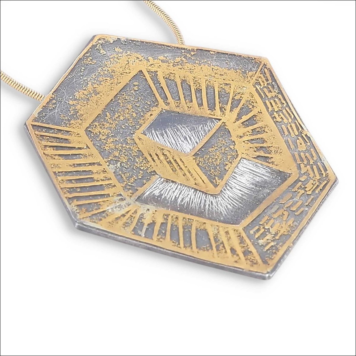 Mirage of Light Pendant Sterling Silver 24KY - JewelsmithPendants