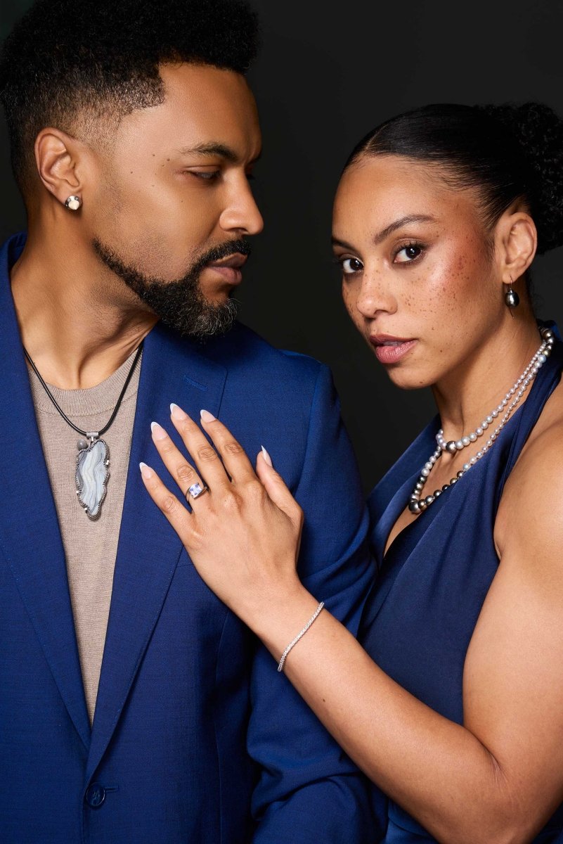 "Moonlit Strata" Conchina Druzy and Moonstone Sphere and DIamond Pendant Sterling Silver - Jewelsmith - Durham NC - Handcrafted - Pendants