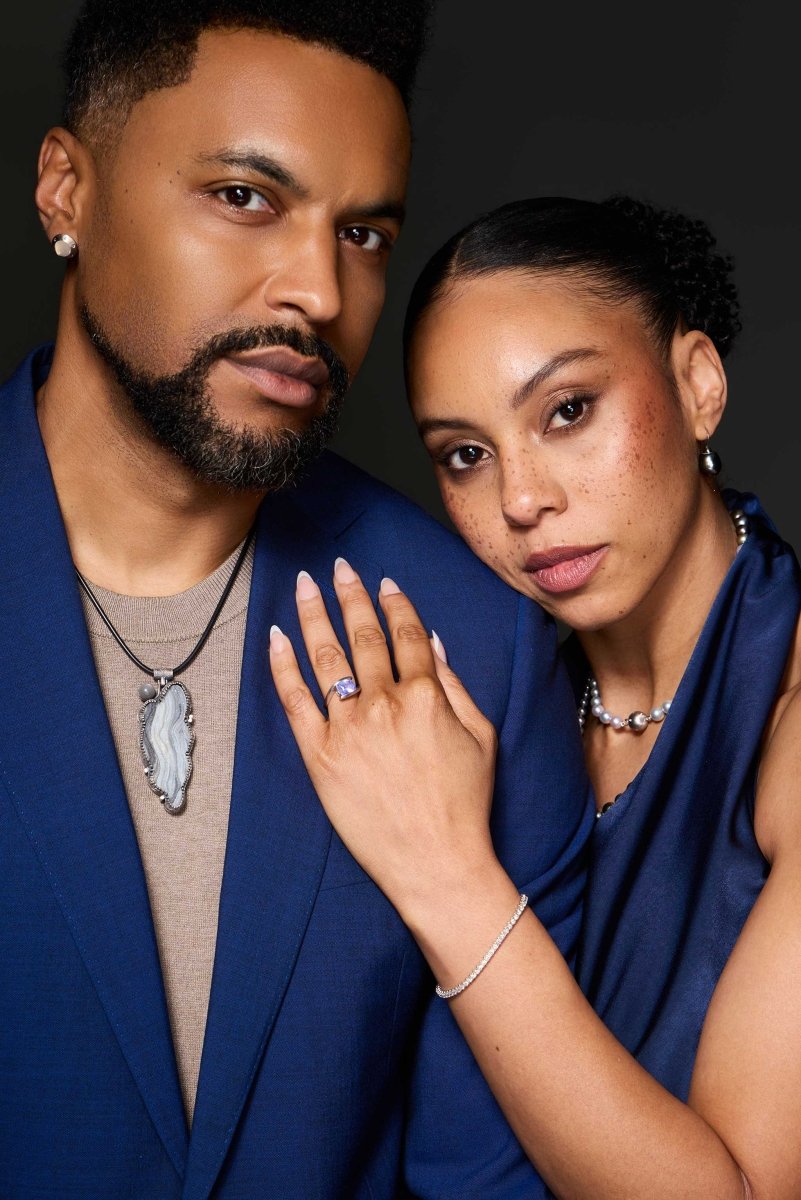 Peacock Gray Tahitian Pearl Wire Earrings 14KW - Jewelsmith - Durham NC - Handcrafted - Earrings