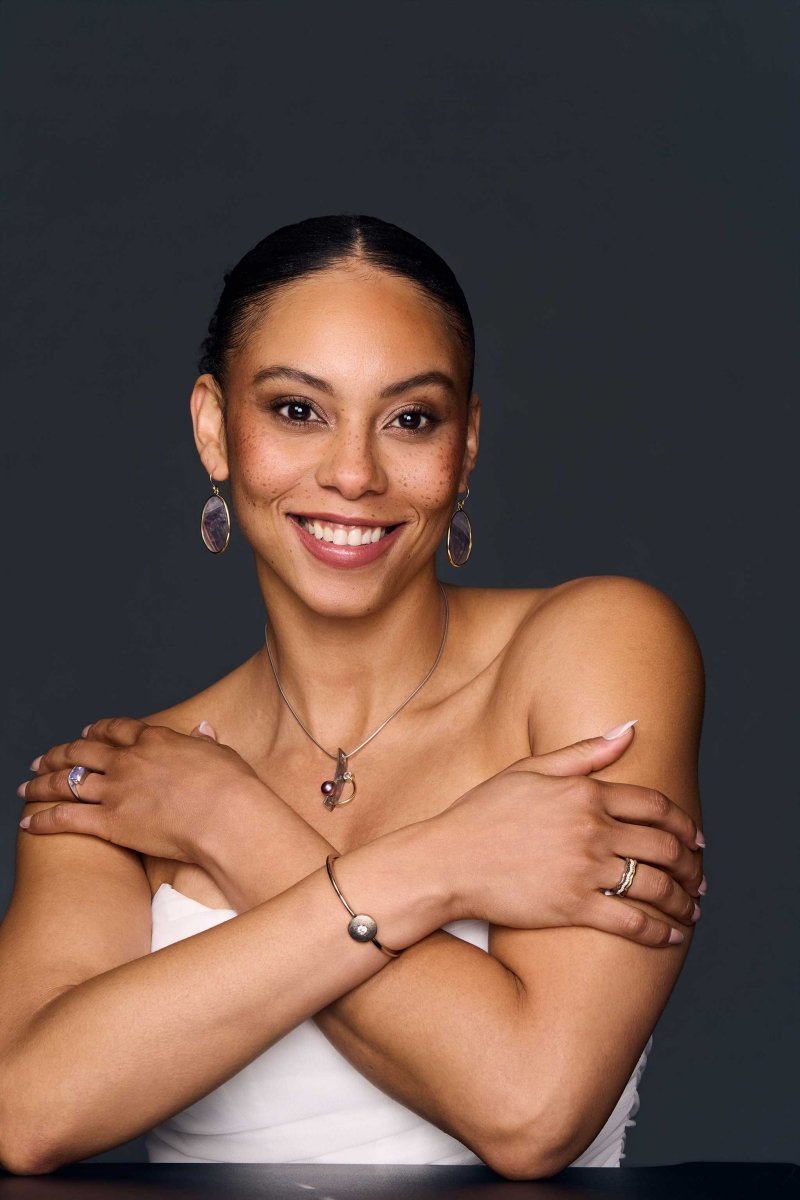 Rose Cut Lavender Included Quartz Dangle Earrings 18KY - Jewelsmith - Durham NC - Handcrafted - Earrings