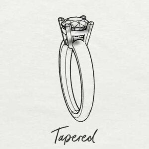 drawing of tapered shank style