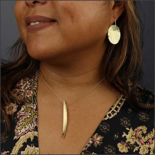 Canoe Pendant 18KY - JewelsmithPendants