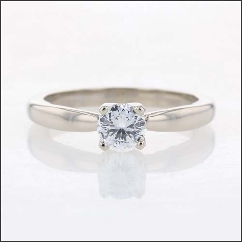 Diamond 4-Prong Solitaire Engagement Ring Platinum - JewelsmithEngagement Rings