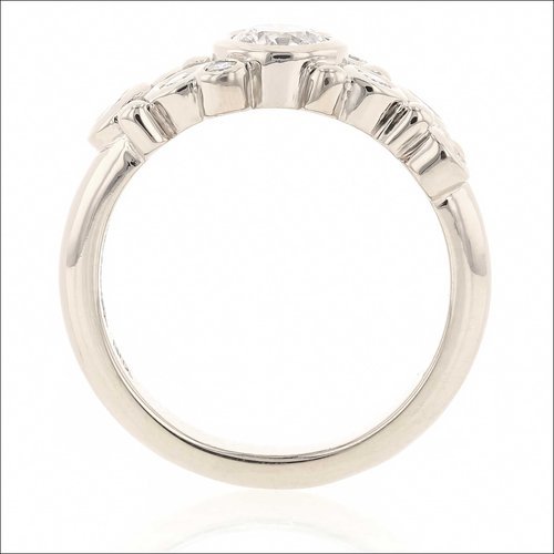 Diamond Bubble Ring 14KW - JewelsmithRings