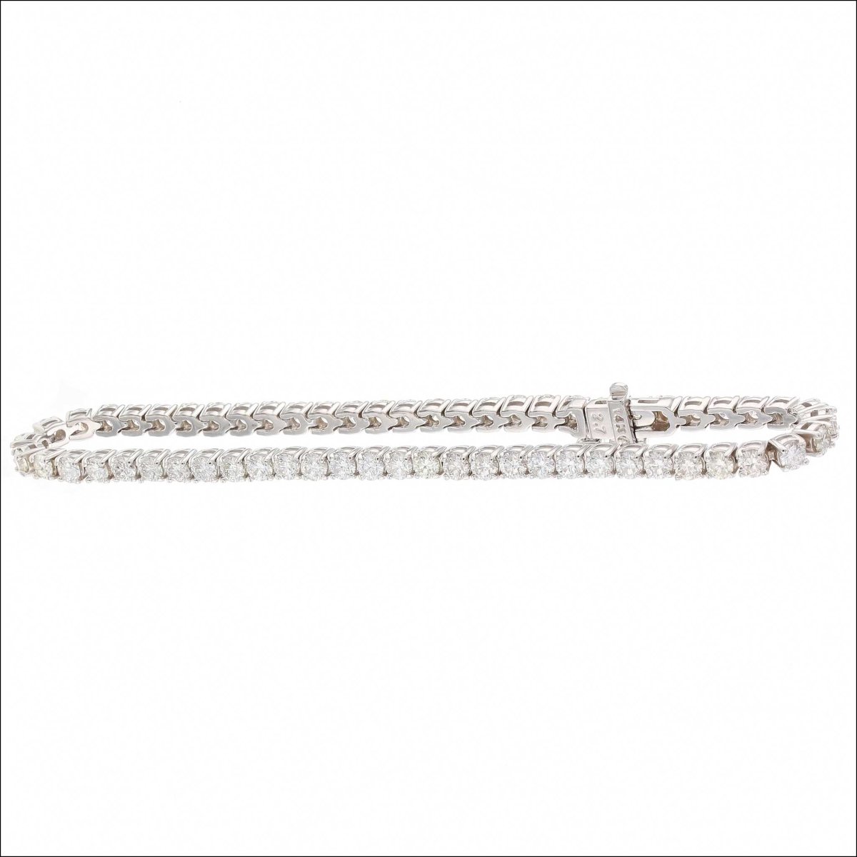 Diamond Line Bracelet 14KW 2.04cttw - JewelsmithBracelets