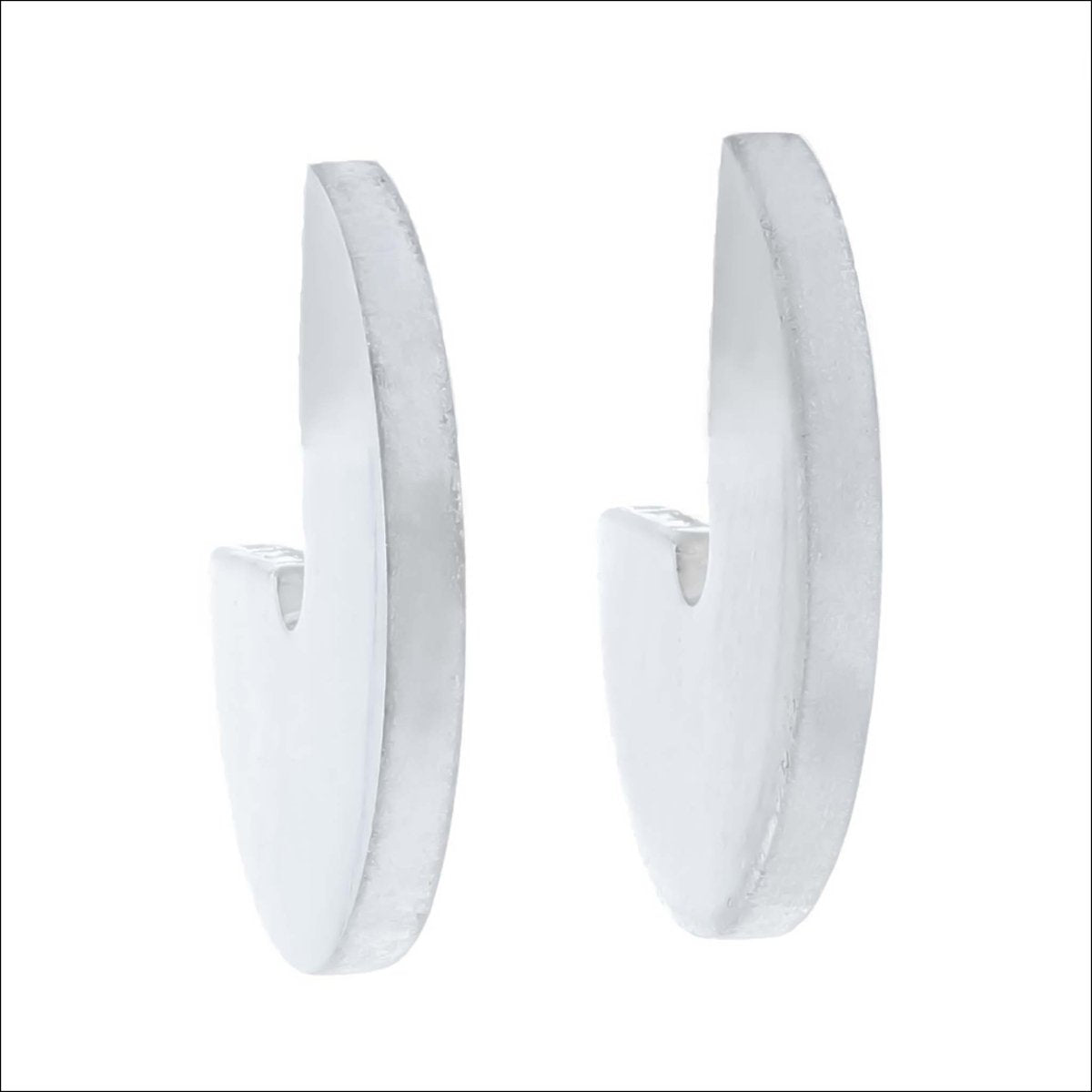 Disc Ear Hugging Earrings Sterling Silver - JewelsmithEarrings