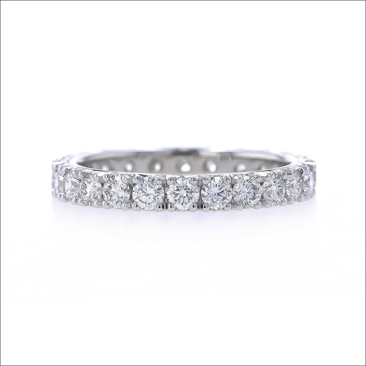 French Cut Diamond Eternity Band Platinum - JewelsmithBands