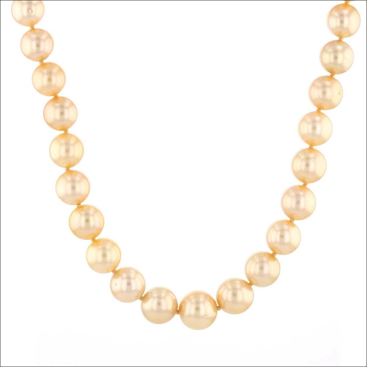 Golden South Sea Pearl Strand Necklace 18" 18KY - JewelsmithNecklaces