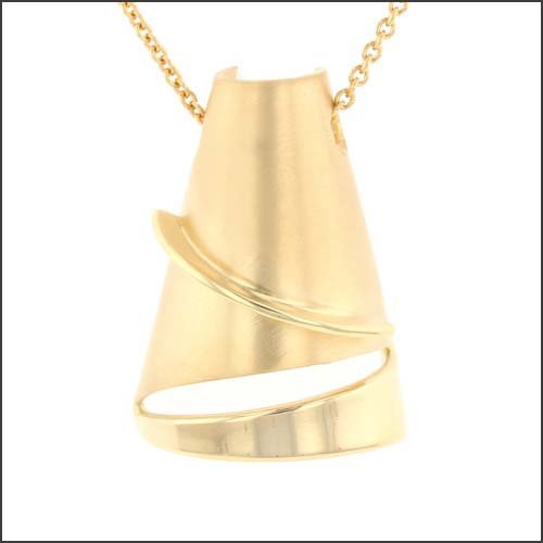 Half Cone Pendant 18KY - JewelsmithPendants