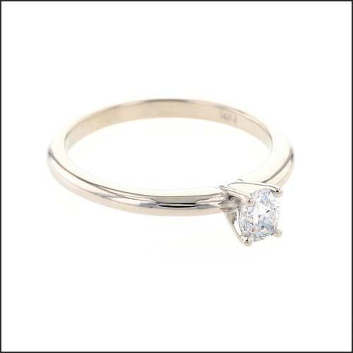 Oval Diamond Solitaire Engagement Ring 14KW - JewelsmithEngagement Rings