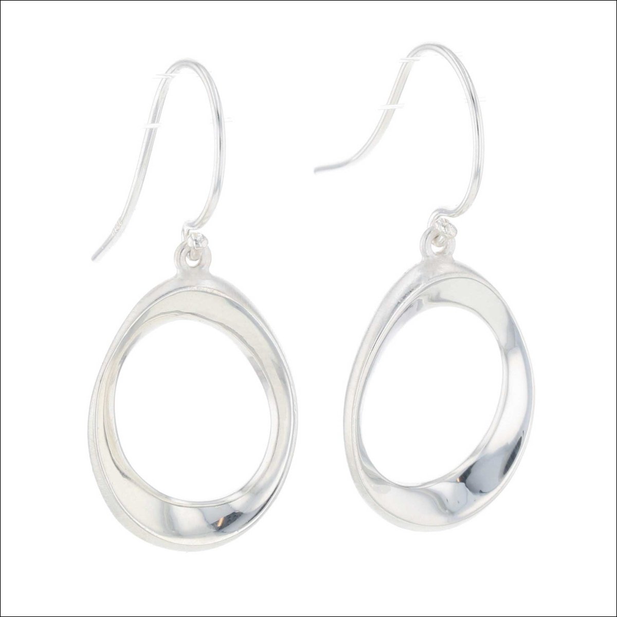 Oval "Shapes" Earrings Sterling Silver - JewelsmithEarrings