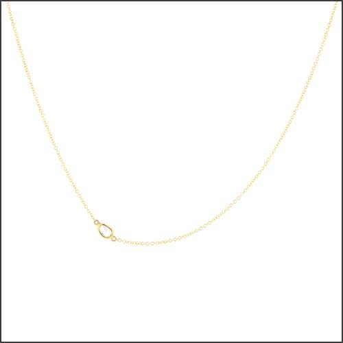 Rose Cut Diamond Slice Necklace 18KY - JewelsmithNecklaces