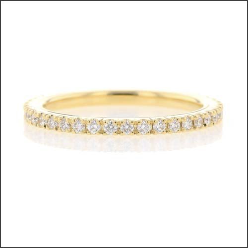 Scoop and Split Diamond Eternity Band 18KY - JewelsmithBands