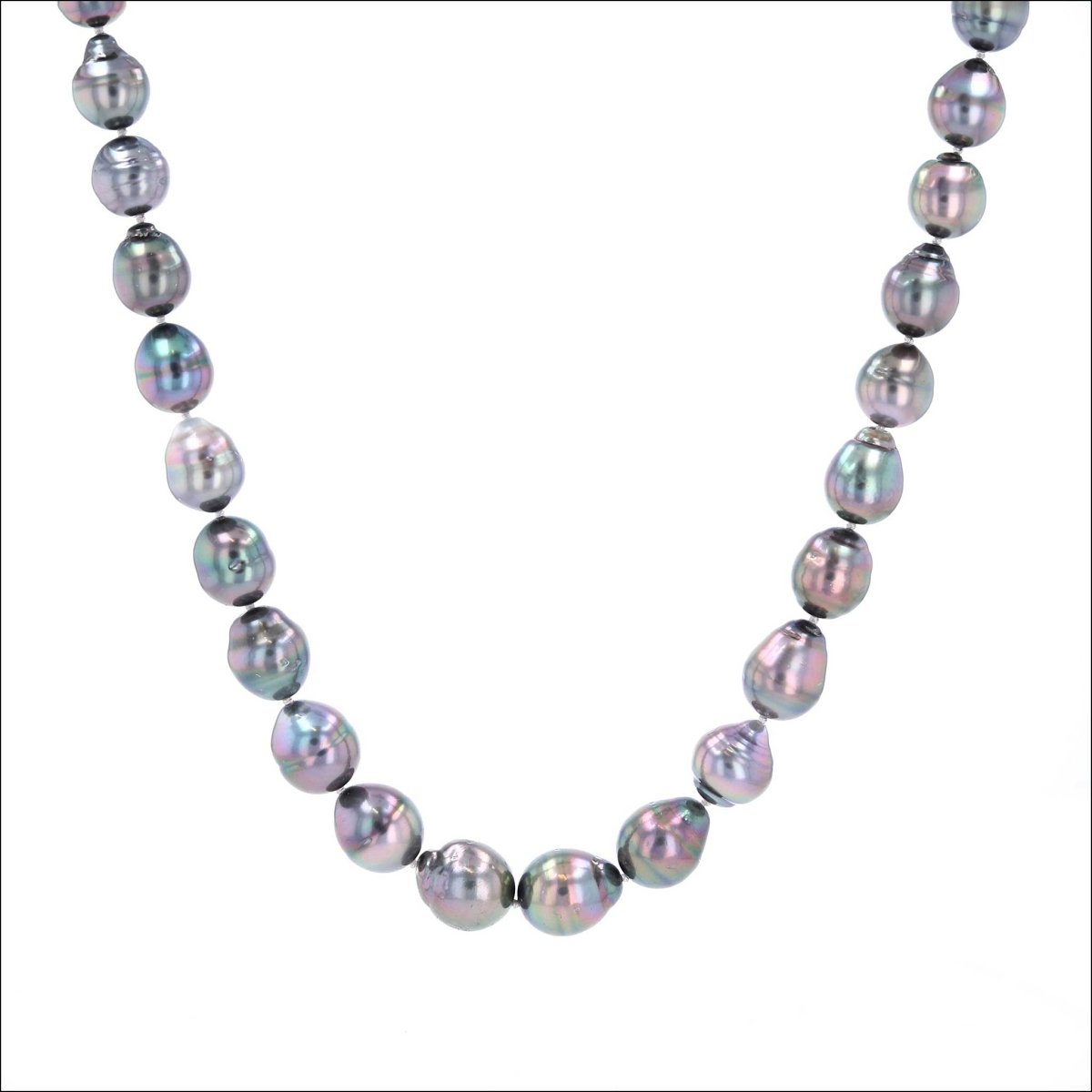 Tahitian Pearl Dark Peacock Strand 14KW 20" - JewelsmithNecklaces