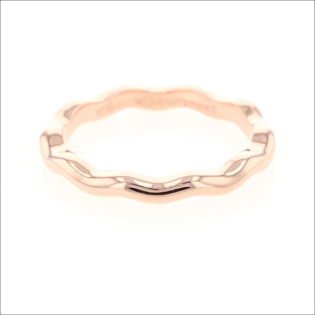 Wavy Stackable Band 14K Rose - JewelsmithBands