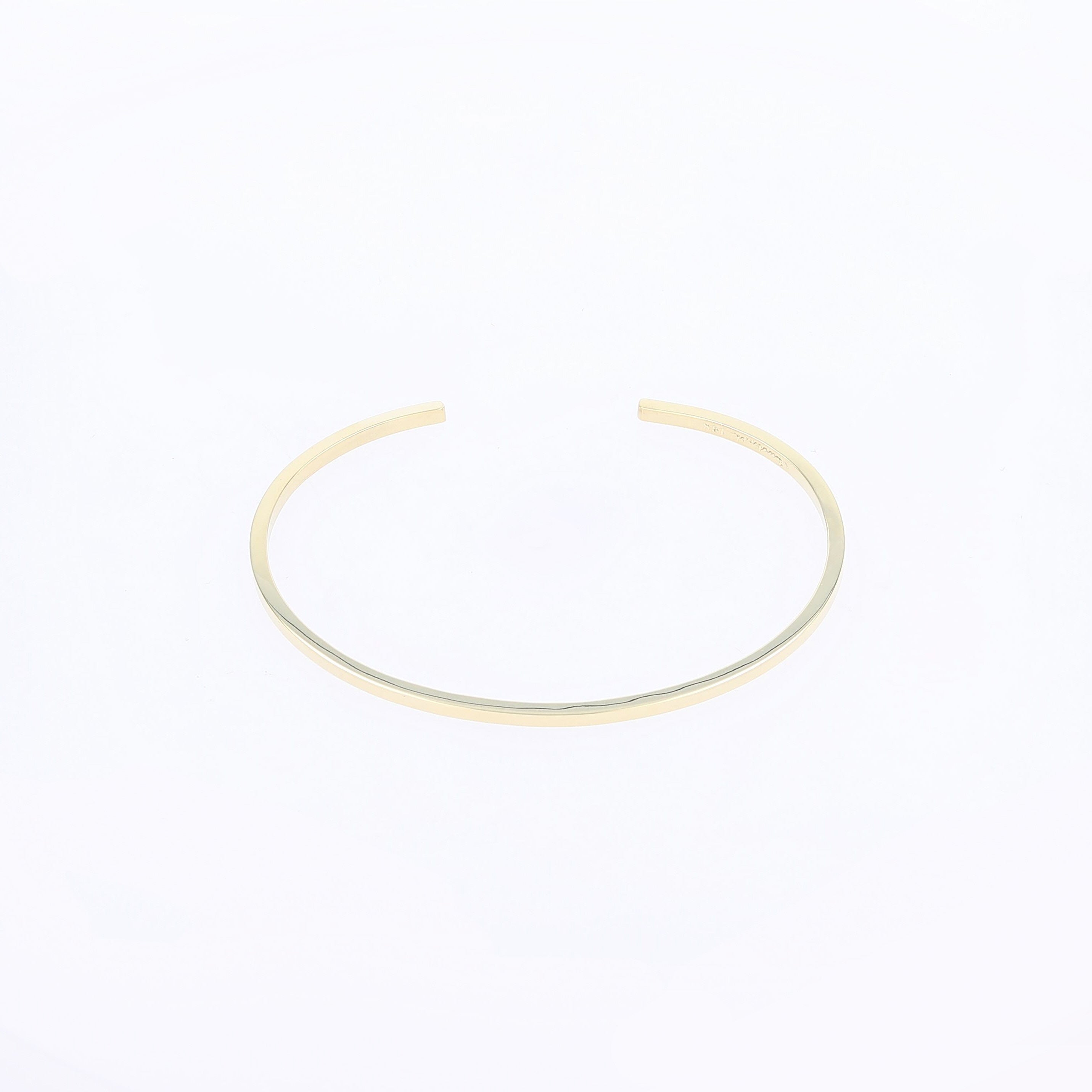 cuff bracelet made from client's gold