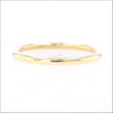 Petite Half Round Wedding Band 18KY top