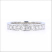 Bead Set Bright Cut Diamond 1.51cttw Eternity Band Platinum