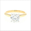 Diamond 2.08ct Solitaire Engagement Ring 18KY Plat top