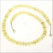Lemon Quartz Bead Strand Necklace 18KY 23" (Consignment) Handcrafted Jewelsmith Durham, NC Necklace