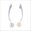 Freshwater Pearl Forged Earrings Platinum (Consignment) Jewelsmith Durham Handcrafted Earrings