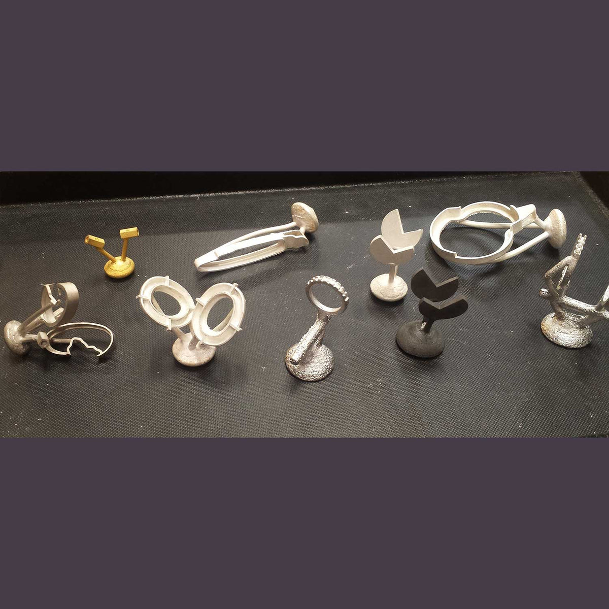 Cast custom jewelry pieces in silver, gold, and platinum, fresh from the mold — Jewelsmith Durham NC