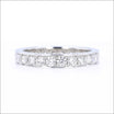 Bead Set Bright Cut Diamond 1.51cttw Eternity Band Platinum - JewelsmithBands