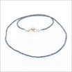 Black Diamond Bead Strand Necklace 14KW 18" 12.3cttw - Jewelsmith - Durham NC - Handcrafted - Necklaces
