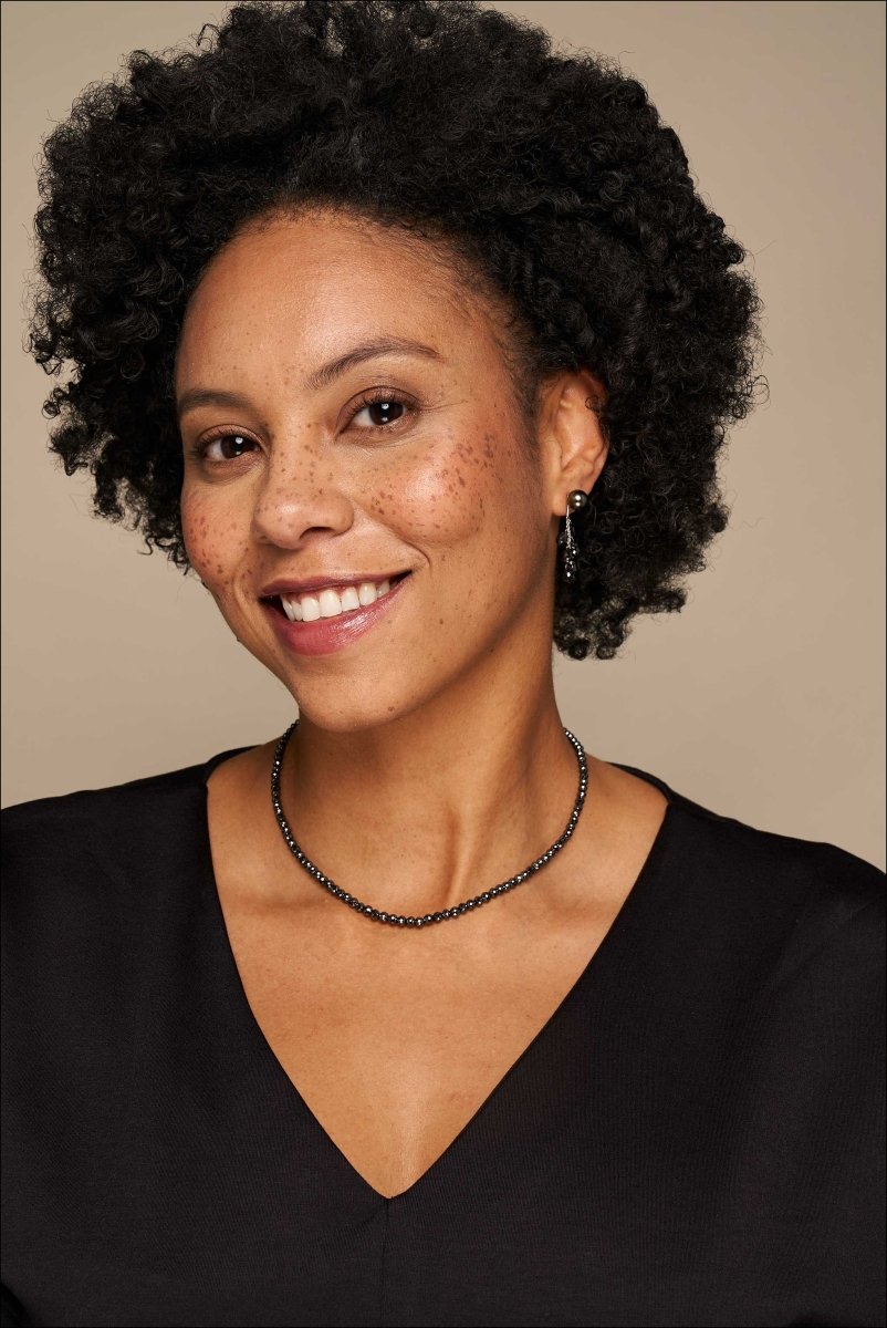 Black Diamond Briolette Cluster Earring Jackets 18KW (Consignment) - JewelsmithEarrings