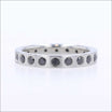 Black Diamond Flush Set Eternity Band Platinum 0.76cttw - JewelsmithBands