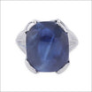 "Blue Candy" Sapphire Ring Platinum - Jewelsmith - Durham NC - Handcrafted - Rings