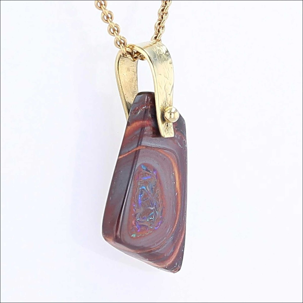 Boulder Opal Pendant 18KY - JewelsmithPendants