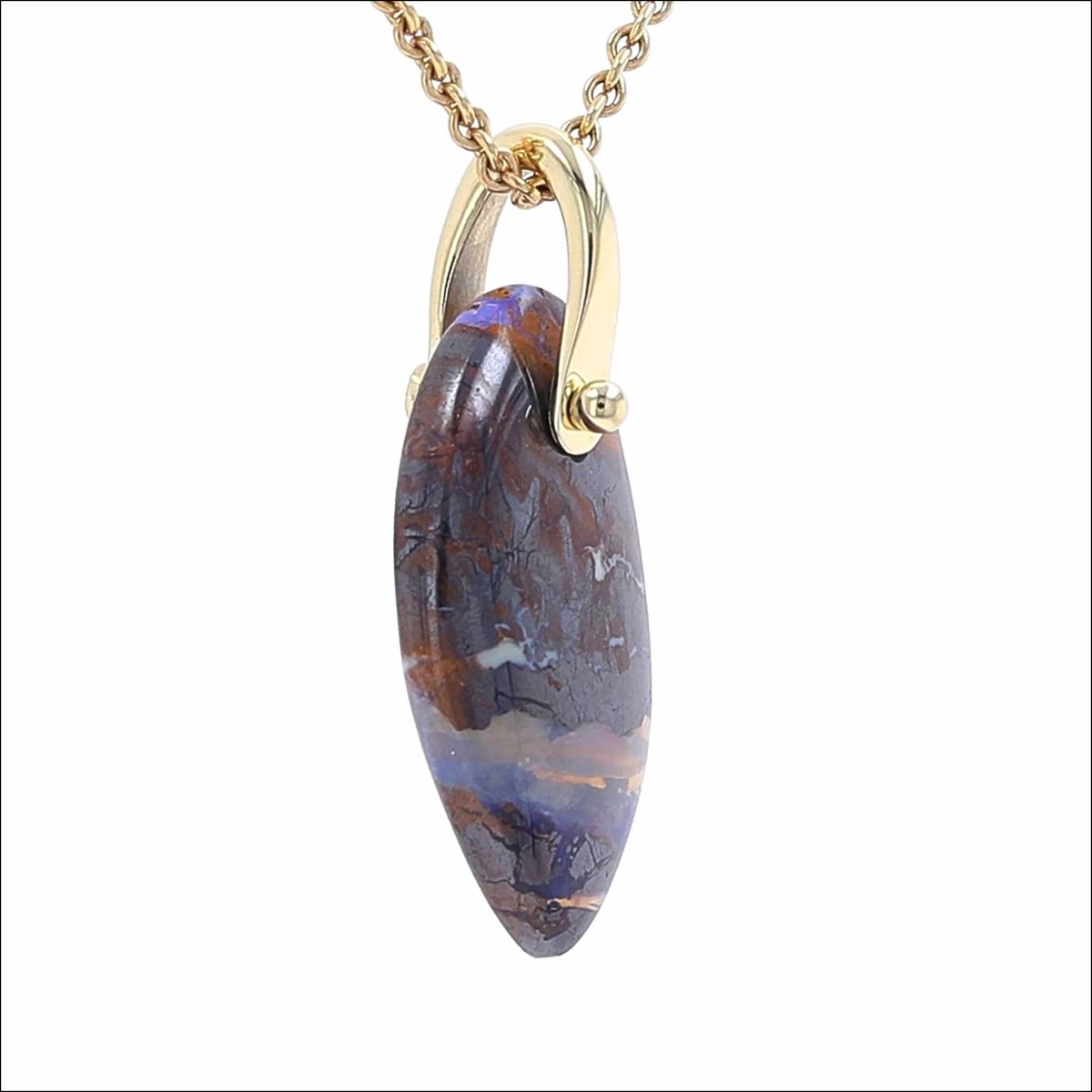 Boulder Opal Pendant 18KY - JewelsmithPendants