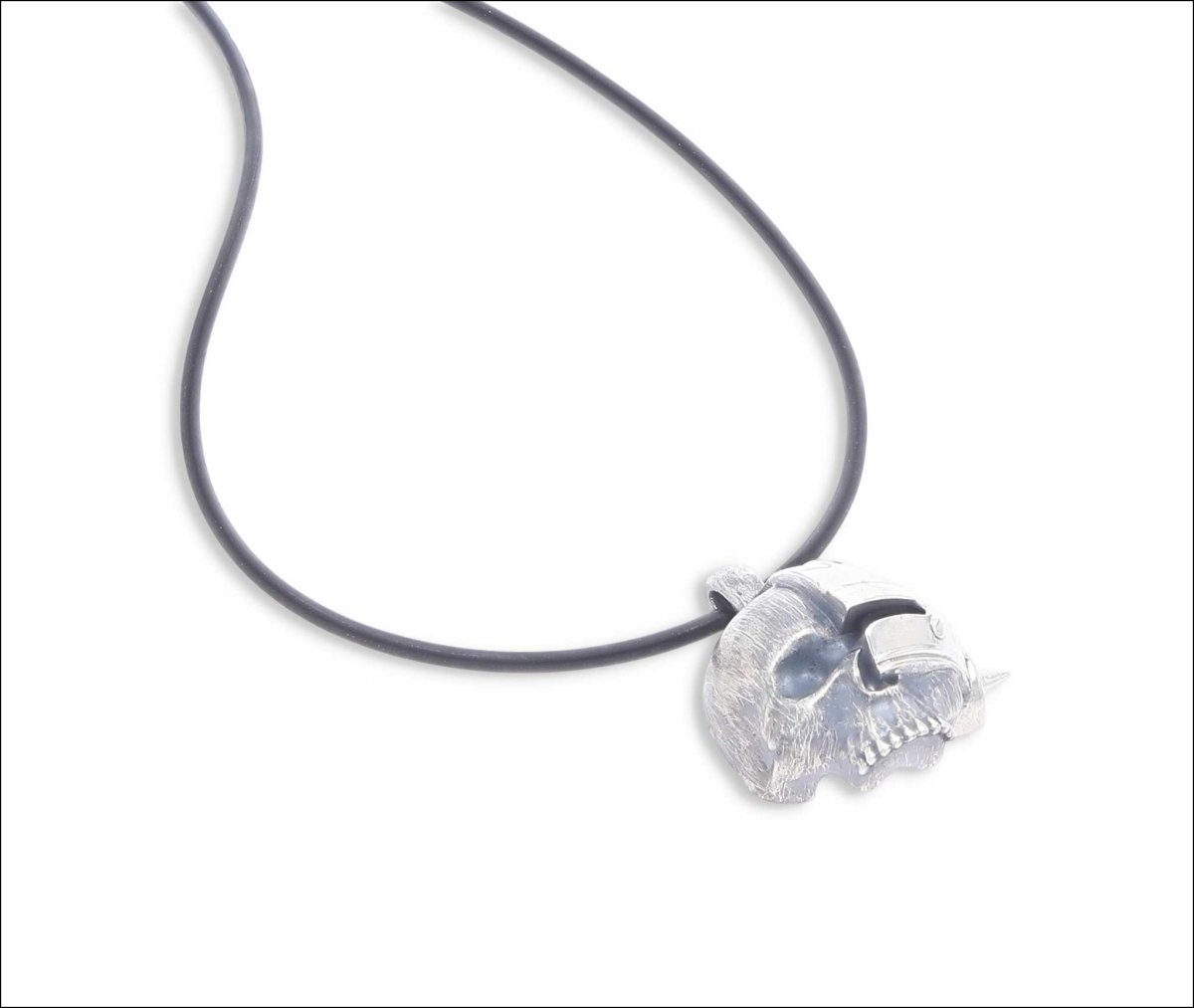Cyber Skull Pendant in Sterling Silver | Jewelsmith