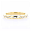 Diamond Channel Set Narrow Eternity Band 18KY 0.32cttw - JewelsmithBands