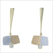 Diamond Forged Earrings 18KY Plat (Consignment) - JewelsmithEarrings
