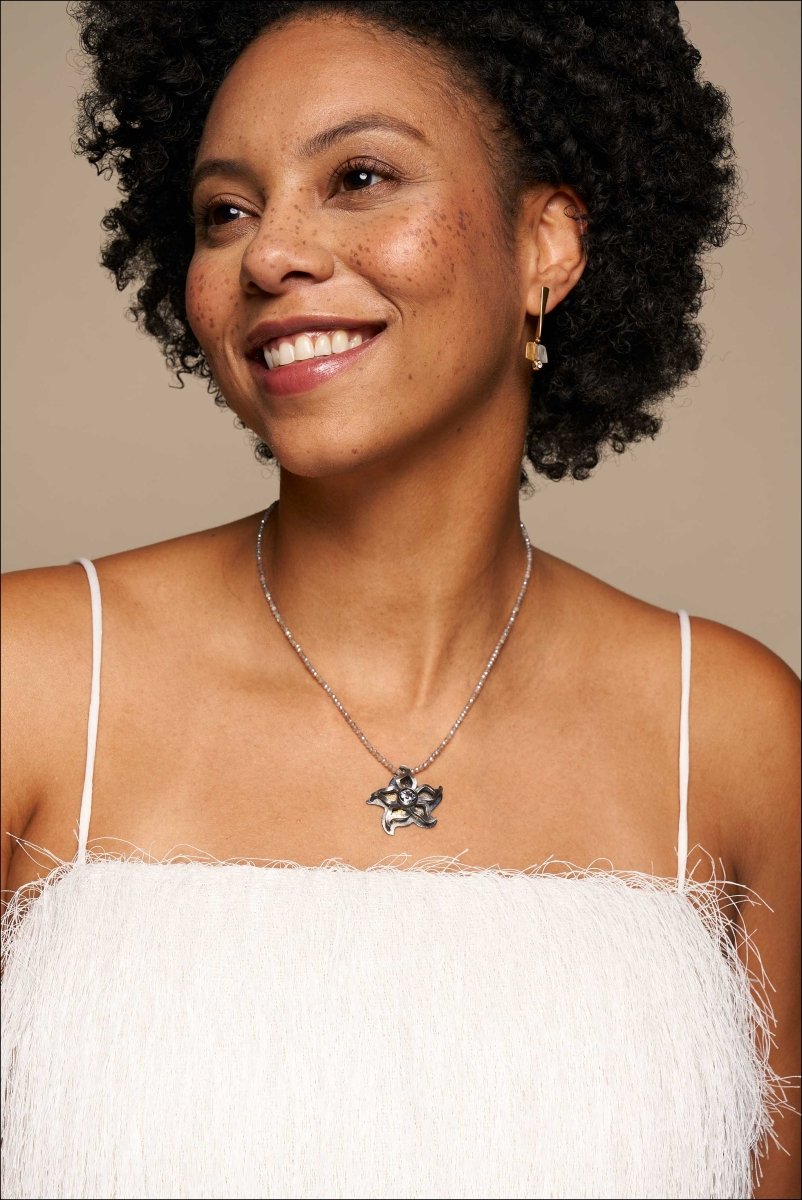 Diamond Forged Earrings 18KY Plat (Consignment) - JewelsmithEarrings