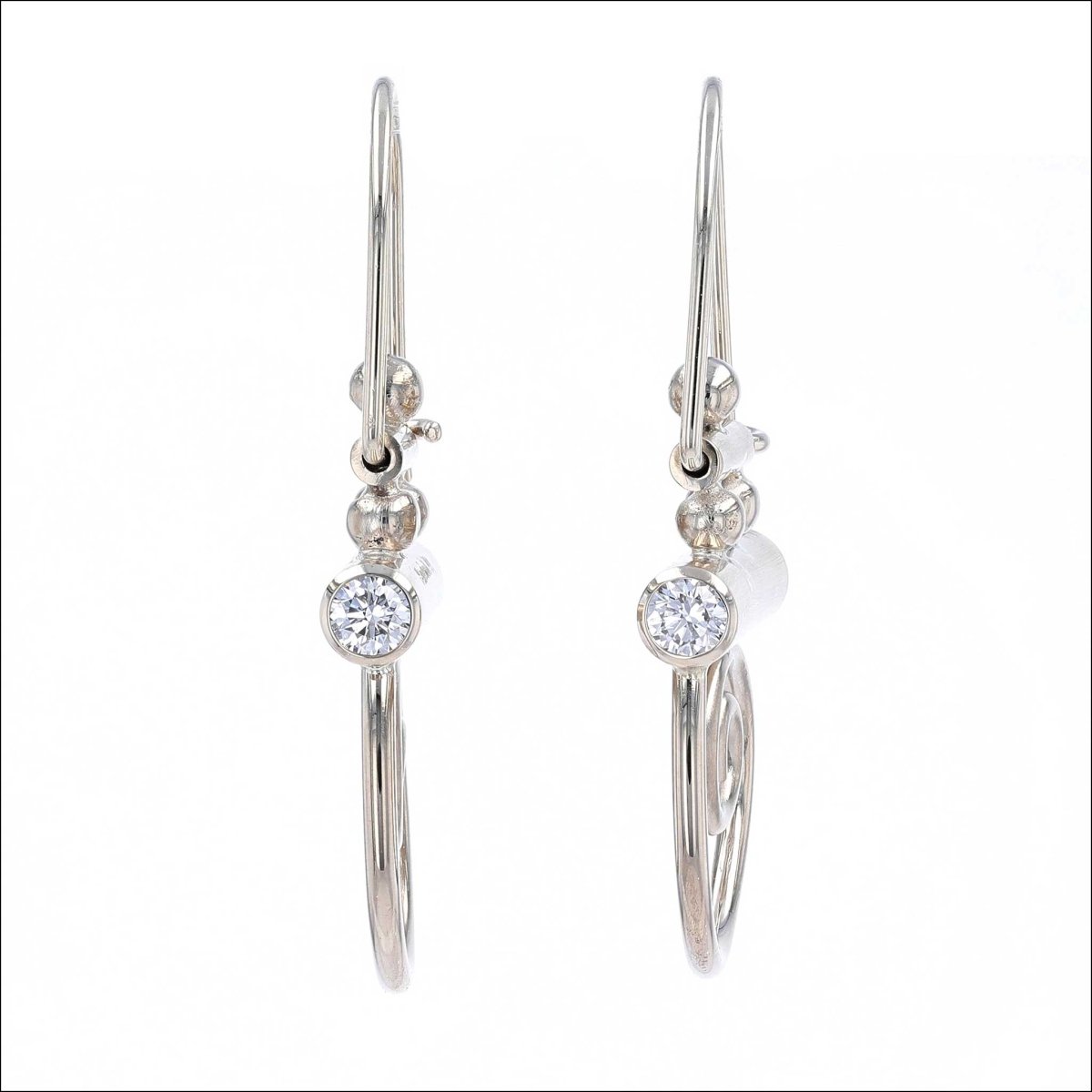 Diamond "Parts" Earrings 14KW - JewelsmithEarrings